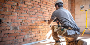 Trabalhadores da construção civil participando de um Diálogo Diário de Segurança (DDS) no canteiro de obras, seguindo as normas de segurança para 2025.